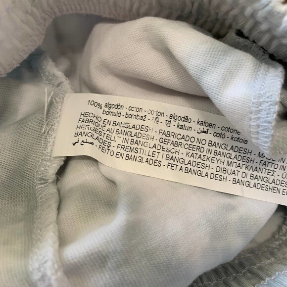 ZARA Green tie-dye jogger pants women side pockets size S boho bohemian - Picture 10 of 10